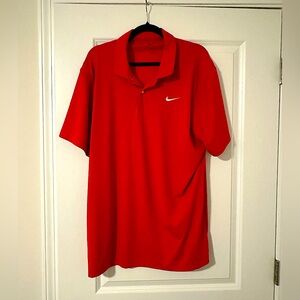 Nike Dri Fit XL red polo